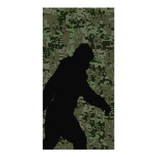 Gone Squatchin For on Olive Digital Camouflage Card