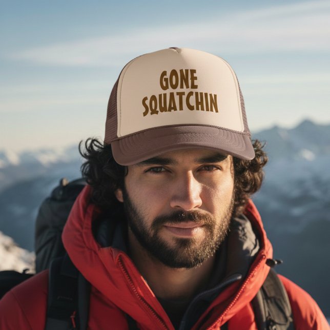 Gone Squatchin – Funny Bigfoot Gift Trucker Hat (Creator Uploaded)