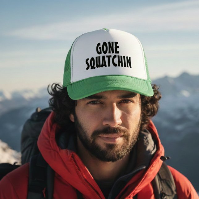 Gone Squatchin – Funny Bigfoot Gift Trucker Hat (Creator Uploaded)