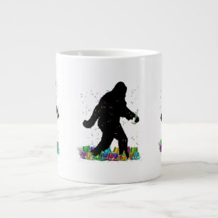 Gone Squatchin' In The New Year Large Coffee Mug