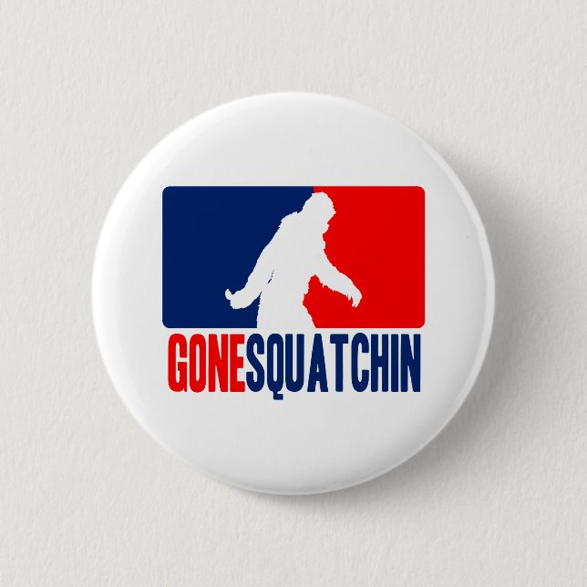 Gone Squatchin League Style 6 Cm Round Badge (Front)