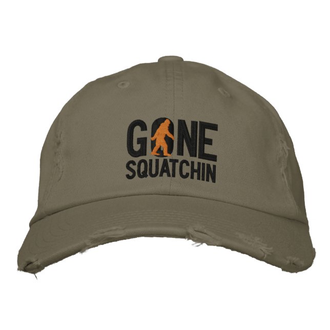 GONE SQUATCHIN O embroidered cap (Front)