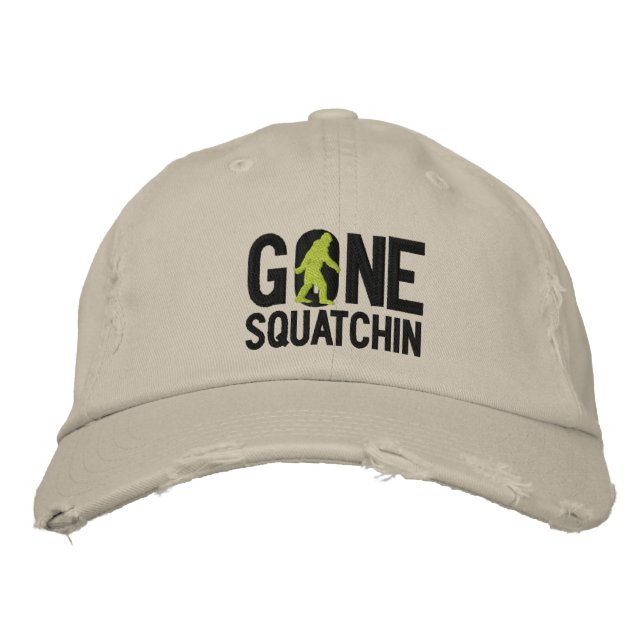 GONE SQUATCHIN O embroidered cap (Front)