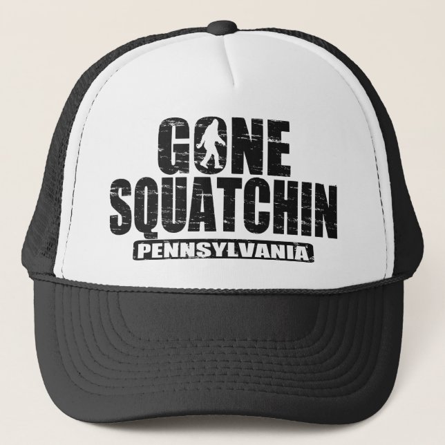 Gone Squatchin PENNSYLVANIA (distressed style) Hat (Front)