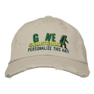 GONE SQUATCHIN Personalise it Location Cap