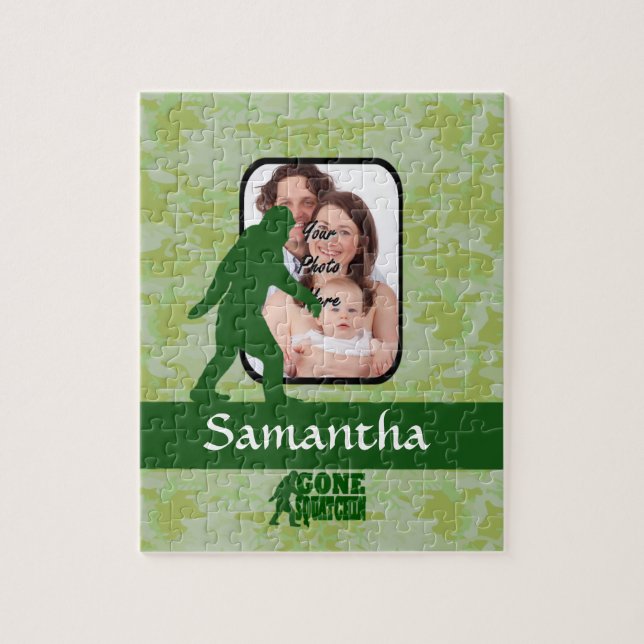 Gone squatchin photo template jigsaw puzzle (Vertical)