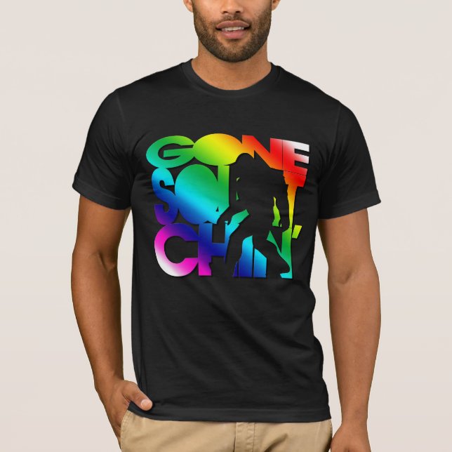 Gone Squatchin' Rainbow T-Shirt (Front)