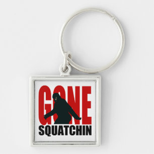Gone Squatchin (Red & Black) Key Ring
