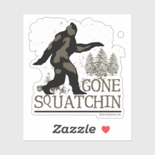 Gone Squatchin Sasquatch Contour Cut