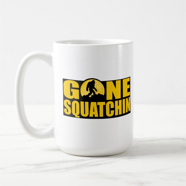 GONE SQUATCHIN *Special* BARK AT THE MOON edition Coffee Mug (Left)