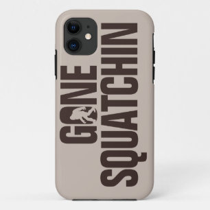 Gone Squatchin tan and brown iPhone 11 Case