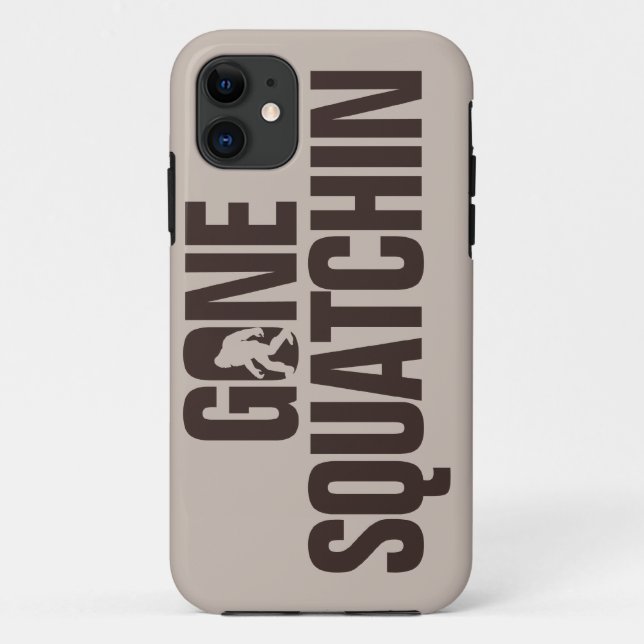 Gone Squatchin tan and brown Case-Mate iPhone Case (Back)