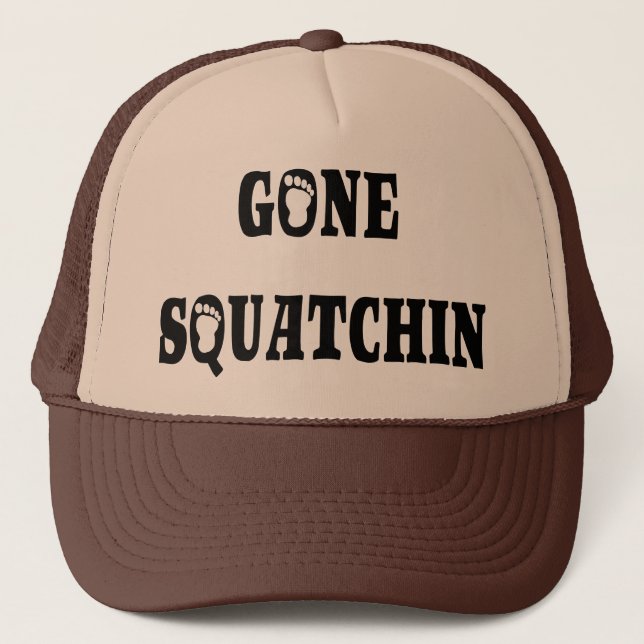GONE SQUATCHIN TRUCKER HAT (Front)