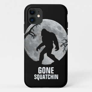 Gone Squatchin with moon and silhouette iPhone 11 Case