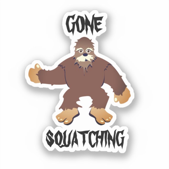 Gone Squatching Classic Round Sticker (Front)