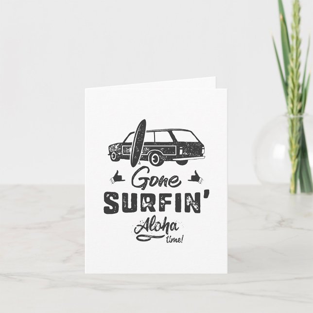 Gone Surfing Aloha Time Card (Creator Uploaded)