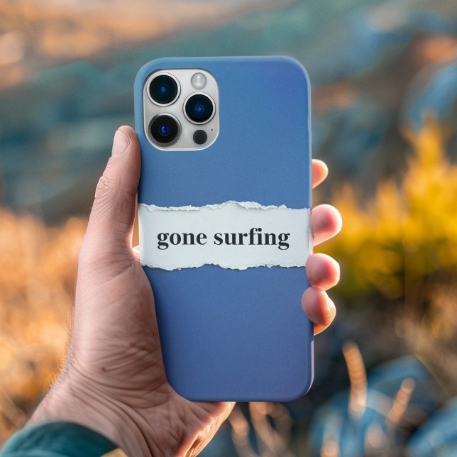 gone surfing, into the blue Case-Mate iPhone case (Creator Uploaded)