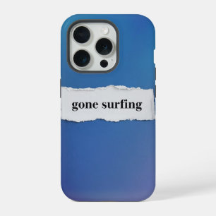 gone surfing, into the blue iPhone 15 pro case