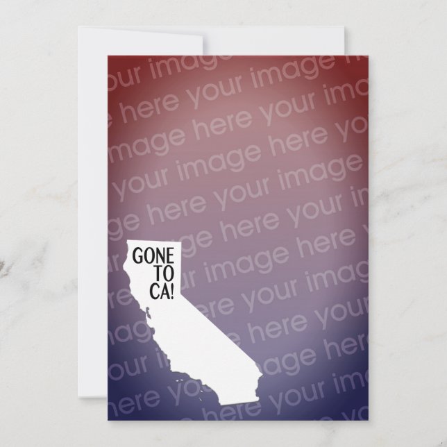 gone to cali photo card (Front)