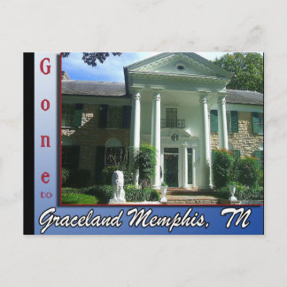Gone to Graceland Memphis, TN Postcard