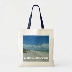 Gone to the Beach Tropical Summer Vacation Modern Tote Bag