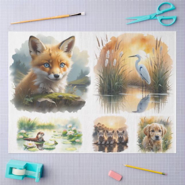 Gone Wild Painted Collection Tissue Paper (Craft)