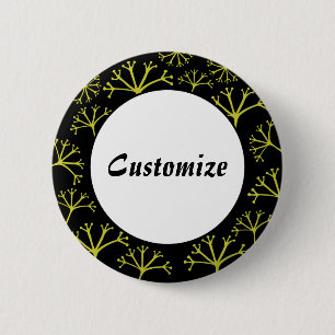Gone with the Wind Template - Black 6 Cm Round Badge