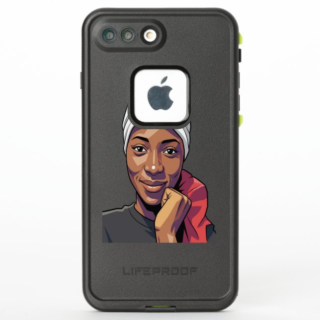 Gonemili Grace men's t-shirt LifeProof iPhone Case (Back)