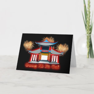 Gong Xi Fa Cai Chinese New Year Vietnamese New Yea Holiday Card
