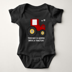 Gonna Drive a tractor baby Country bodysuit