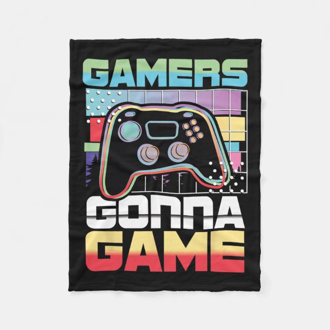 Gonna Game Video Game Player Gaming Funny  Fleece Blanket (Front)