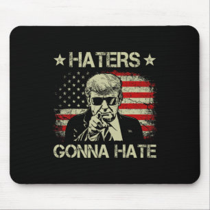 Gonna Hate Middle Finger Funny Trump 2024 Presiden Mouse Pad