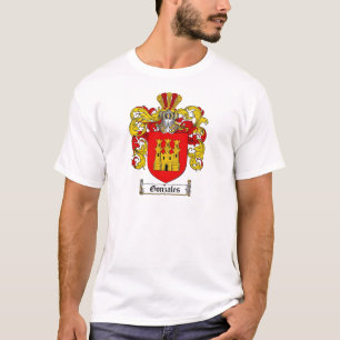 GONZALES FAMILY CREST -  GONZALES COAT OF ARMS T-Shirt