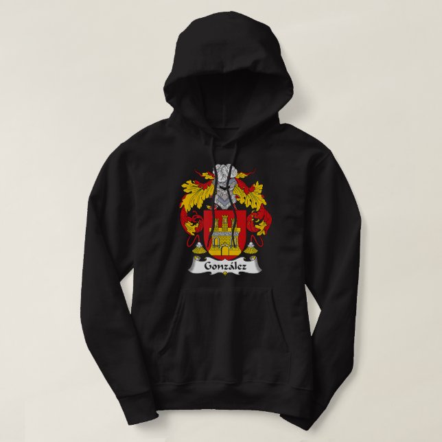Gonzalez Coat of Arms  Family Crest  Hoodie (Design Front)