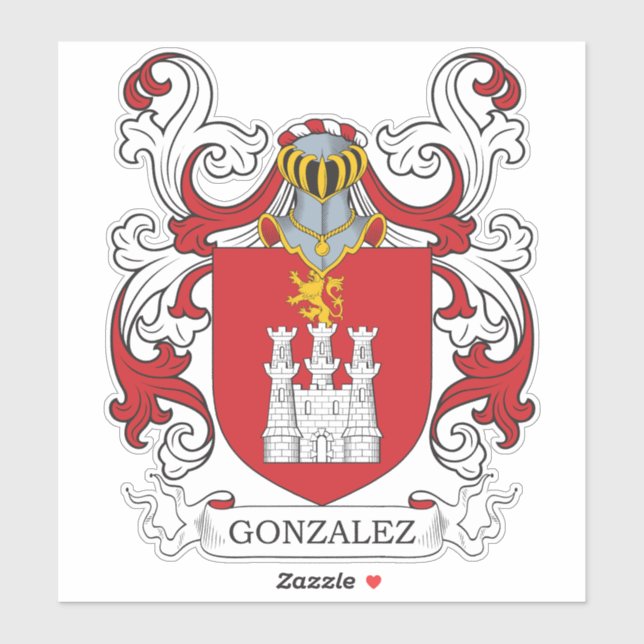 Gonzalez Family Crest (Sheet)
