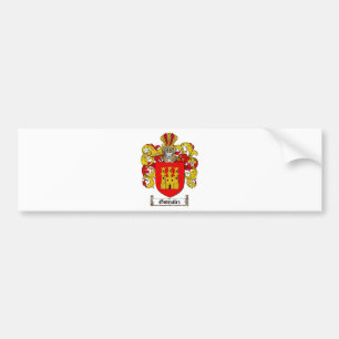 GONZALEZ FAMILY CREST -  GONZALEZ COAT OF ARMS BUMPER STICKER