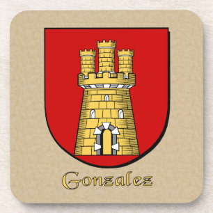 Gonzalez Family Shield Coaster