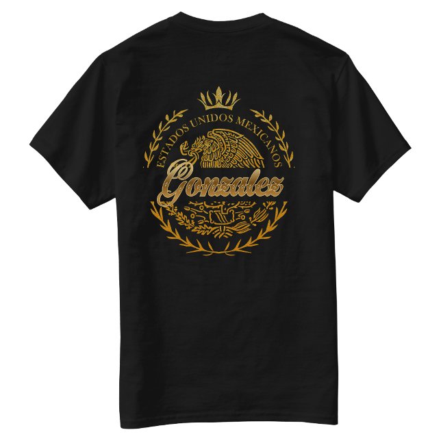 Gonzalez Last Name Back hit T-shirt (Gonzalez Last Name Back hit T-shirt)