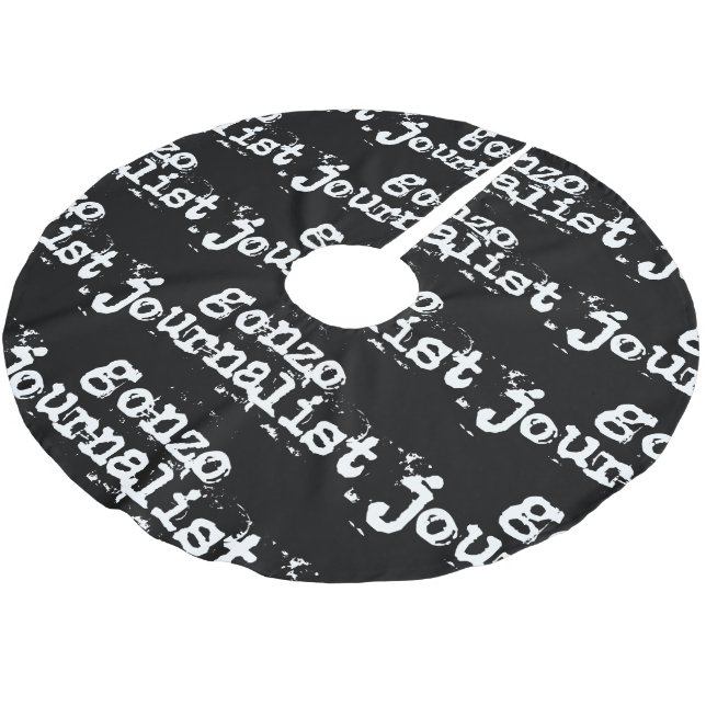 Gonzo Journalist Brushed Polyester Tree Skirt (Angled)