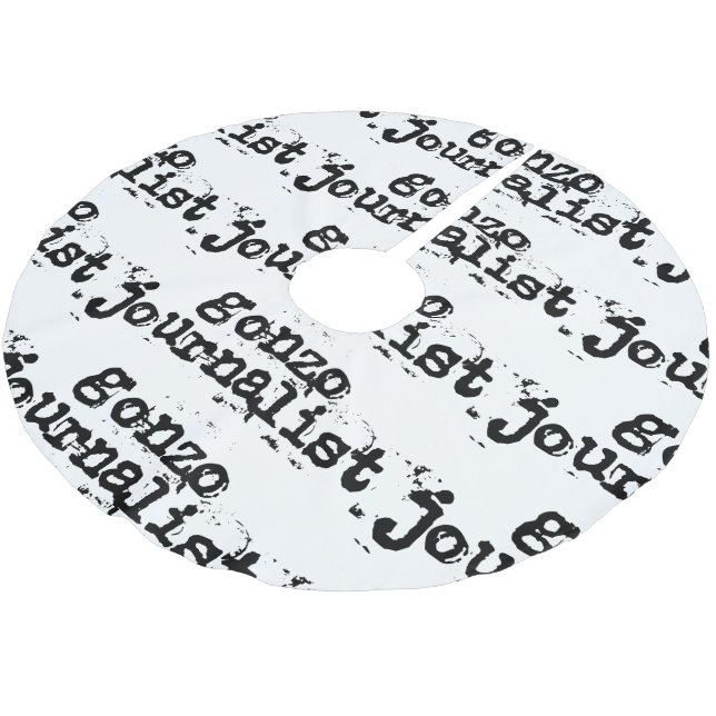 Gonzo Journalist Brushed Polyester Tree Skirt (Angled)
