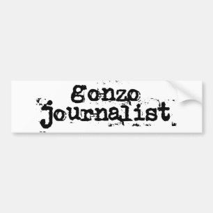 Gonzo Journalist Bumper Sticker