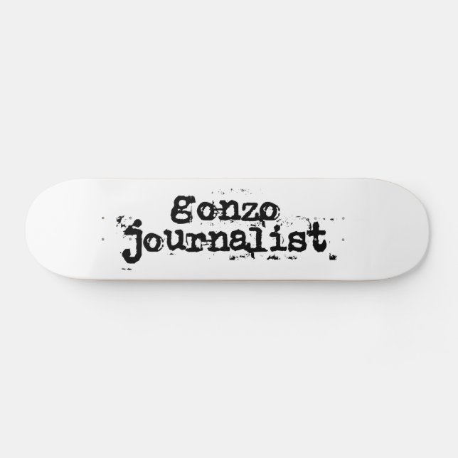 Gonzo Journalist Skateboard (Horz)