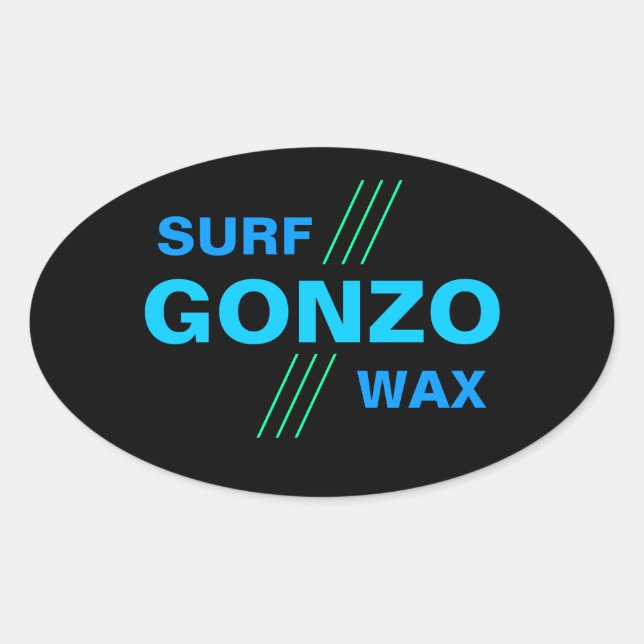 GONZO SURF WAX stickers (4) (Front)