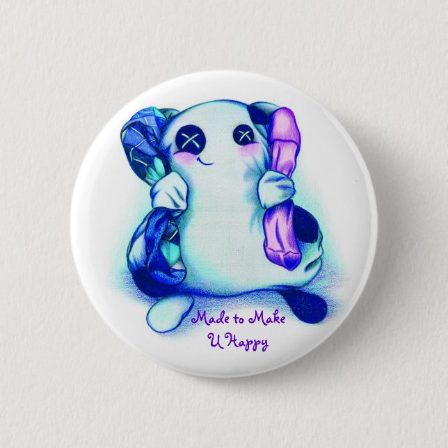 "Goo-Made to Make U Happy" button (Front)