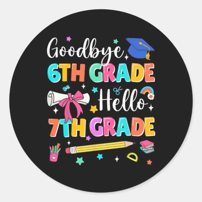 Good3 Back To School  Classic Round Sticker (Front)