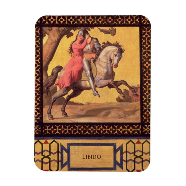 Good and Evil: Libido, 1832 (detail of 89709) (oil Magnet (Vertical)