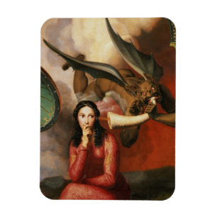 Good and Evil: the Devil Tempting a Young Woman, 1 Magnet