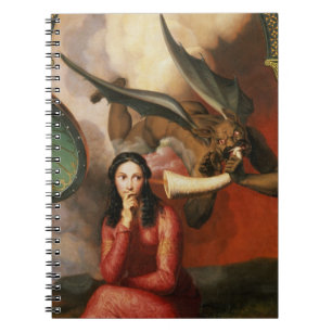 Good and Evil: the Devil Tempting a Young Woman, 1 Notebook
