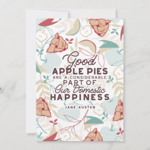 Good Apple Pies Quote Holiday Card