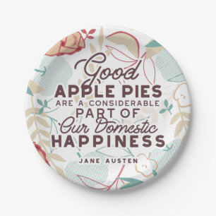 Good Apple Pies Quote Paper Plate